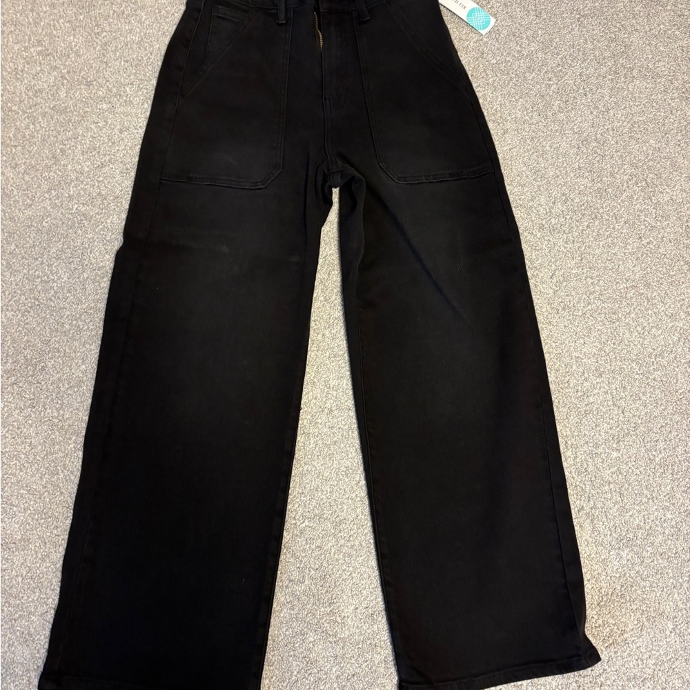 Just USA Black Wide-Leg Pants